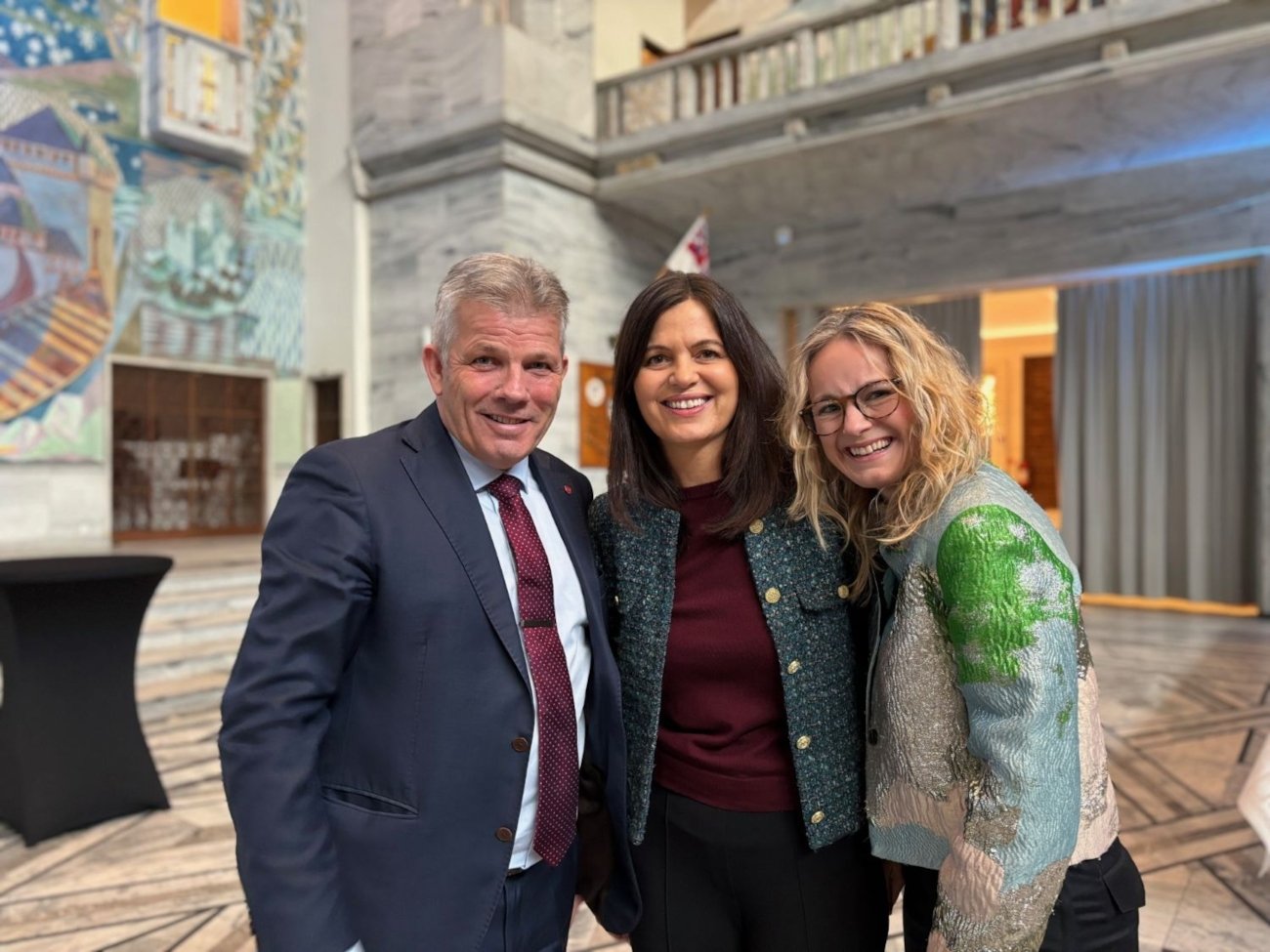 Bjørnar Skjæran, Nina Sollie og Guro Hauge